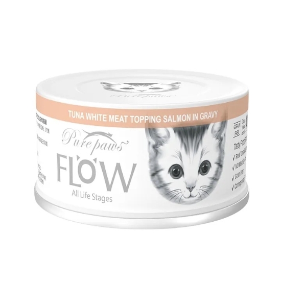 Picture of Purepaws Tuna White Meat Topping Salmon 80g