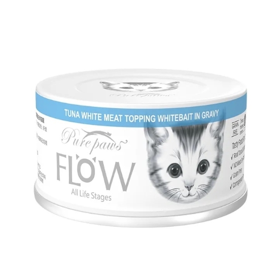 Picture of Purepaws Tuna White Meat Topping Whitebait 80g