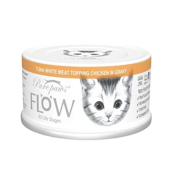 Picture of Purepaws Tuna White Meat Topping Chicken 80g