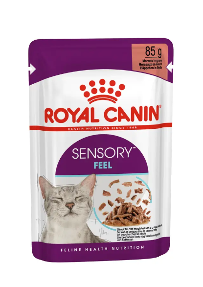 Picture of (85g x 12) Royal Canin Sensory Feel Adult Cat (Gravy) 