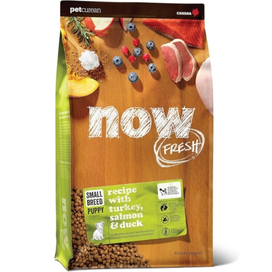 Picture of Now Fresh 12lb PUPPY Small Breed Turkey, Salmon & Duck Grain Free Dry Dog Food #Now 2304112 EXP 09/25