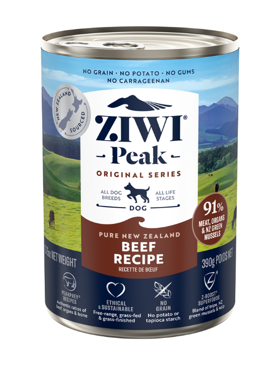 Picture of Ziwipeak 390g Wet Beef Recipe for Dogs Wet Dog Food