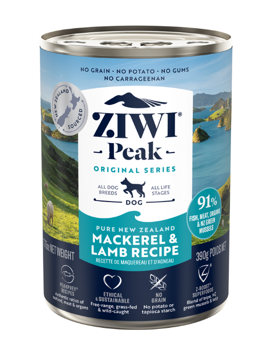 Picture of Ziwipeak 390g Wet Mackerel & Lamb Recipe for Dogs Wet Dog Food