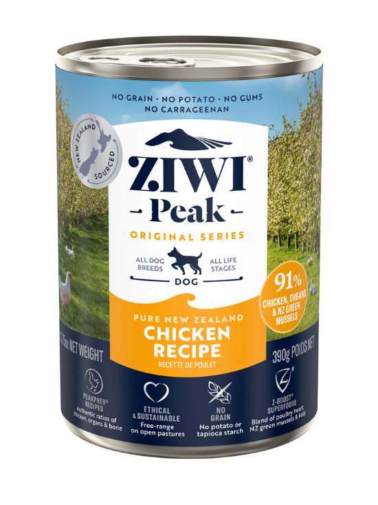 Picture of Ziwipeak 390g Wet Free-Range Chicken Recipe for Dogs Wet Dog Food