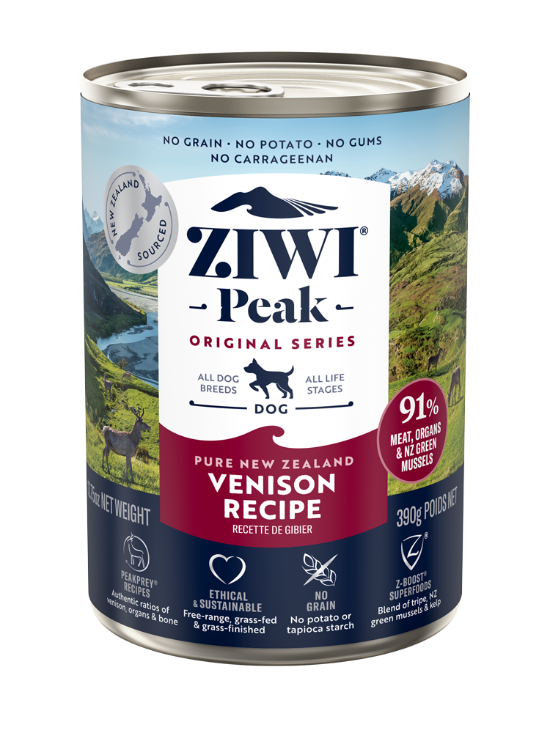 Picture of Ziwipeak 390g Wet Venison Recipe for Dogs Wet Dog Food