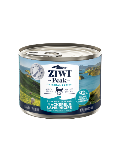 Picture of Ziwipeak Wet Mackerel & Lamb Recipe for Cats  185g 