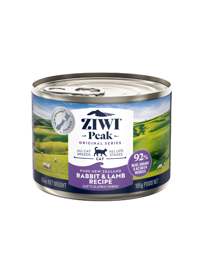 Picture of Ziwipeak Wet Rabbit & Lamb Recipe for Cats  185g 