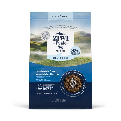 Picture of Ziwipeak Lamb with Green Vegetables Recipe Dog Food Steam Dried 800g