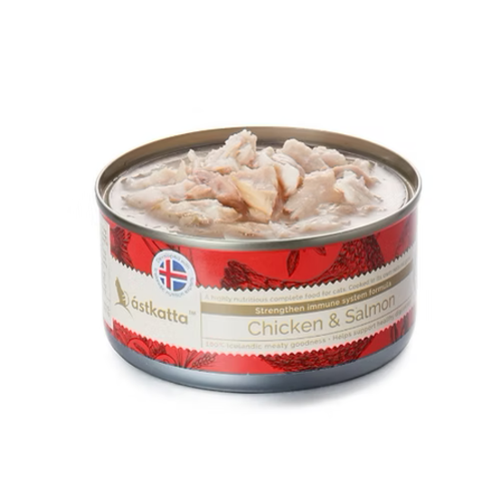 圖片 Astkatta (170g X 6) ⾛地雞⾁&藍背三⽂⿂肉絲主食罐 