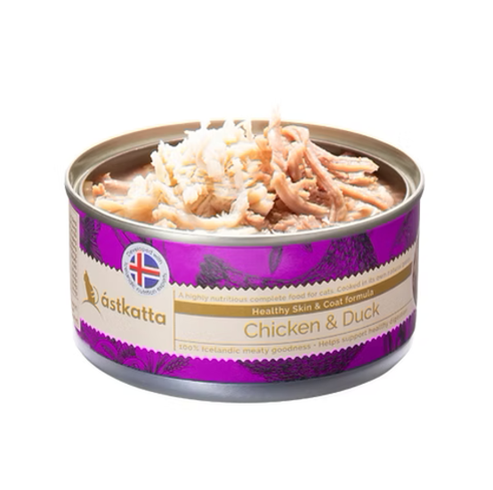 圖片 Astkatta (170g X 6) ⾛地雞⾁&鴨⾁肉絲主食罐