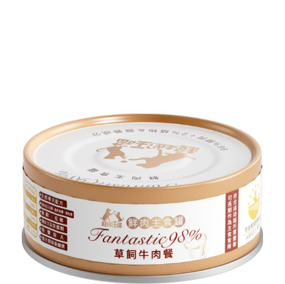 圖片 超越汪喵 貓貓主食罐 - 草飼牛肉 80g x 6