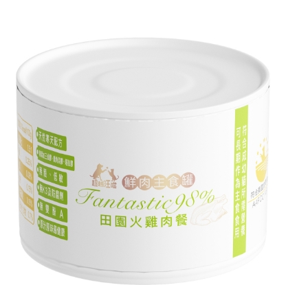 圖片 超越汪喵 貓貓主食罐 - 田園火雞肉 165g