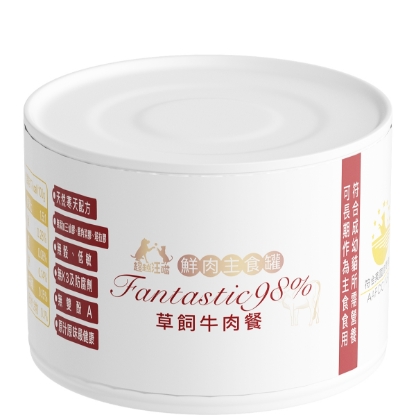 圖片 超越汪喵 貓貓主食罐 - 草飼牛肉 165g x 6
