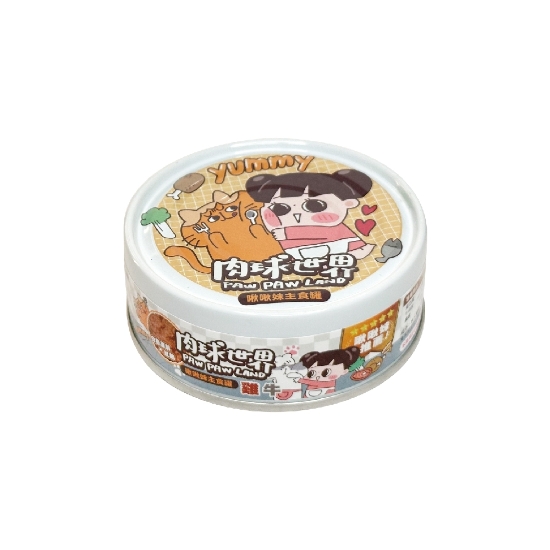 圖片 (80g x6) 啾啾妹主食罐 雞牛 白藜蘆醇X紅麴 (貓食用)