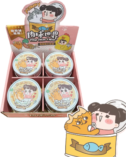 圖片 肉球世界 綜合組 (已入盒) (貓食用) 8入