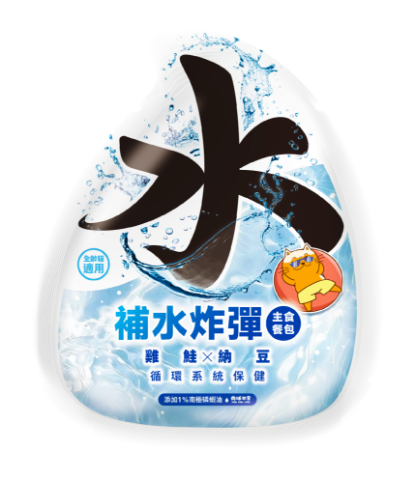 圖片 肉球世界 補水炸彈主食餐包 雞鮭X納豆（貓）