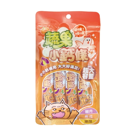 Picture of 17g Vegetable & Fruit Small Calcium Stick - Chicken X Pumpkin & Sweet Potato (For Cats and Dogs)