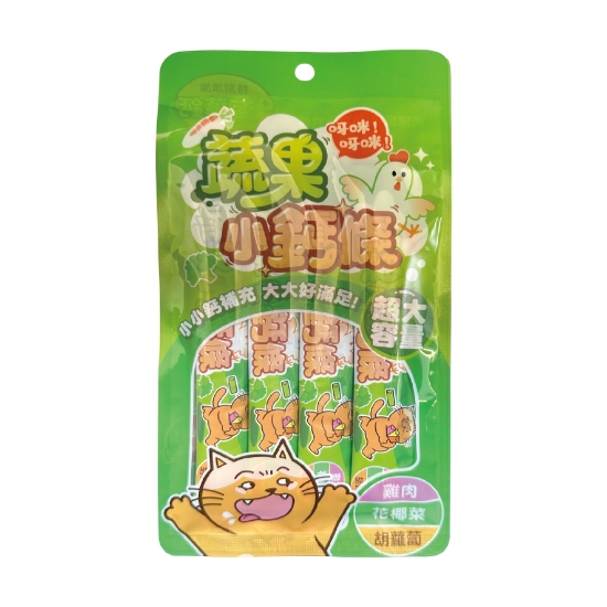 Picture of 17g Vegetable & Fruit Small Calcium Stick - Chicken X Cauliflower & Carrots (For Cats and Dogs)