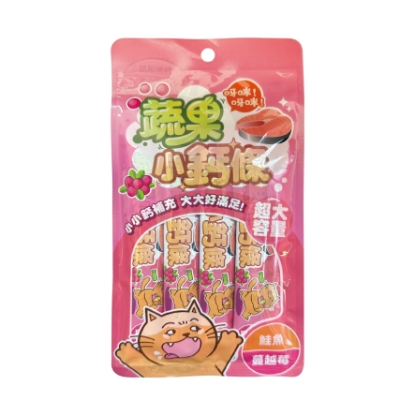 圖片 肉球世界 蔬果小鈣條 鮭魚X蔓越莓 (貓狗食用) 17g