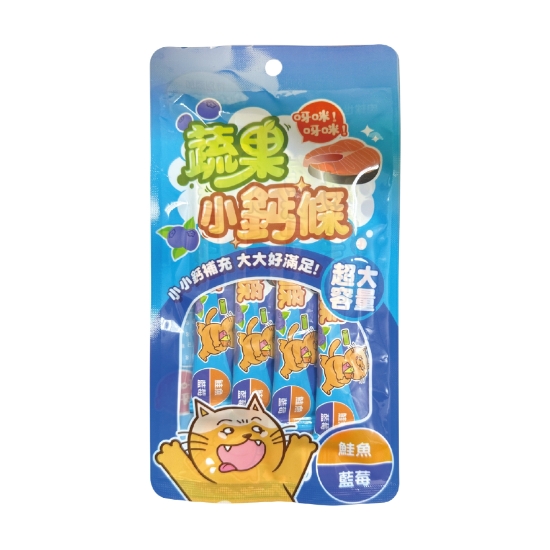 Picture of 17g Vegetable & Fruit Small Calcium Stick - Salmon X Blueberry (For Cats and Dogs)