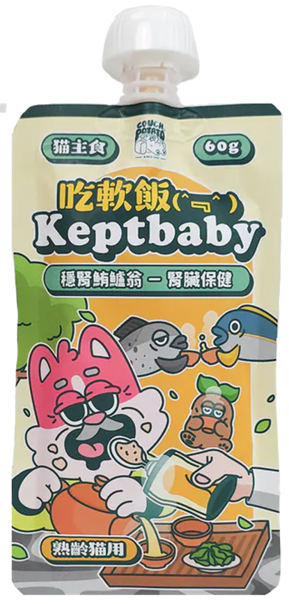 Picture of Taimeow 穩腎鮪鱸翁 (熟齡貓用) 吃軟飯 貓用主食餐包 沙發馬鈴薯