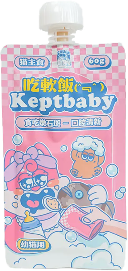 Picture of Taimeow 貪吃嫩石斑 (幼貓用) 沙發馬鈴薯|吃軟飯 Keptbaby 貓用主食餐包