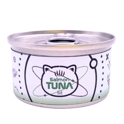 Picture of CreamBro x DR.METRICS New Space Can - Highly hydrating Grain-Free Canned Cat Food (Tuna with Salmon) 80g