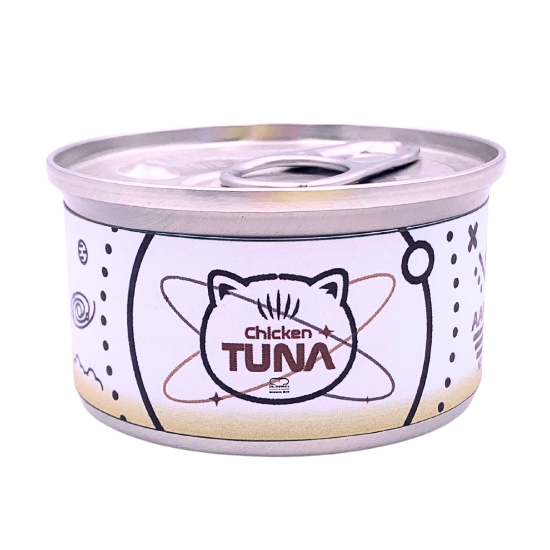Picture of 80g New Space Can - Highly hydrating Grain-Free Canned Cat Food (Tuna with Chicken)
