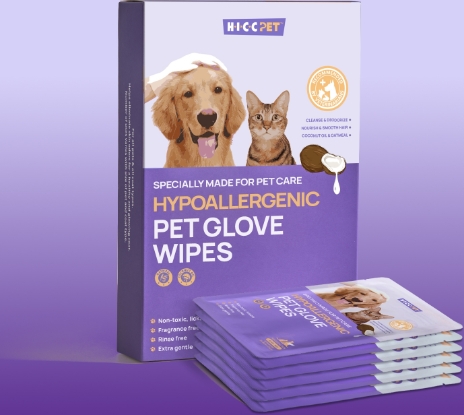 Picture of HICC PET Hypoallergenic Pet Glove Wipes (Unscented) 6pcs