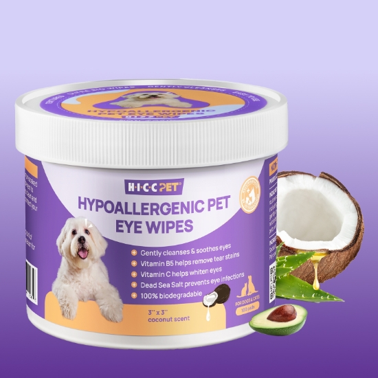 Picture of Hypoallergenic Pet Eye Wipes (Coconut) 100pcs