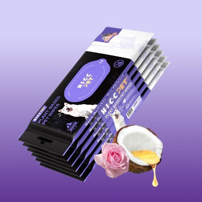 便携裝寵物植物配方濕紙巾 (大馬士革玫瑰) 20片 X 6包