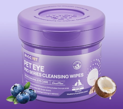 Picture of HICC PET PRO Series Pet Eye Cleansing Wipes (Blueberry & Prebiotic) 100pcs