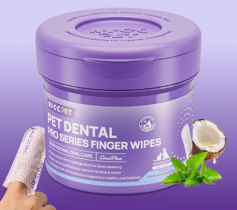 圖片 HICC PET 寵物潔齒手指 (椰子薄荷香) 50片裝