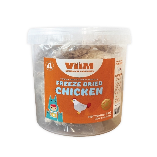Picture of 1kg Freeze Dried Chicken Cube (Bucket)