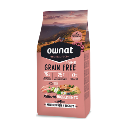 Picture of OWNAT GRAIN FREE MINI ADULT CHICKEN & TURKEY 3KG