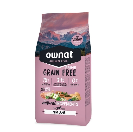 Picture of 1KG OWNAT GRAIN FREE MINI ADULT LAMB