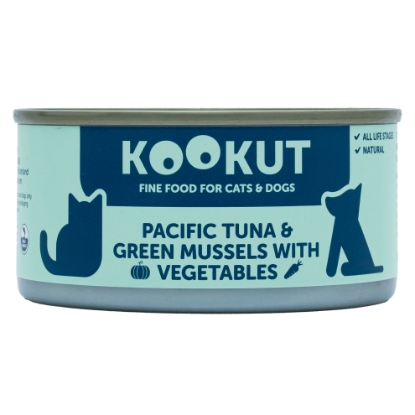 圖片 KOOKUT 太平洋吞拿魚綠唇青口蔬菜 6罐 x 150g