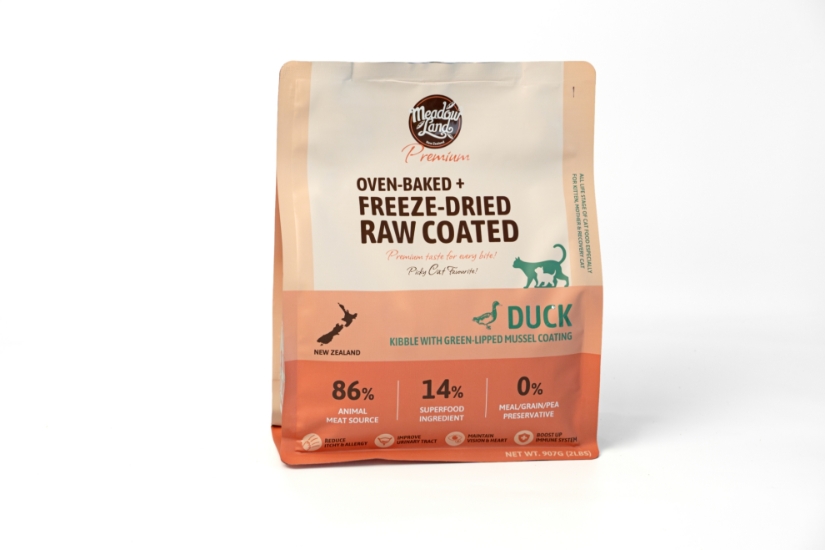 Picture of 907g Premium Oven Baked Duck with Mussel Coating All Life stage Cat Food