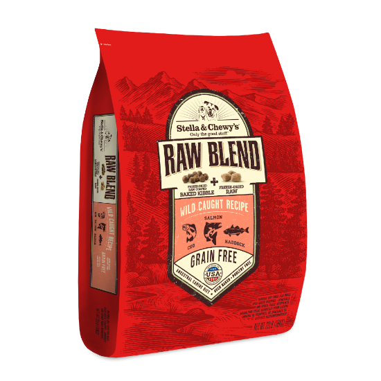 Picture of 22 lb. Wild Caught Recipe Raw Blend Baked Kibble for Dogs 