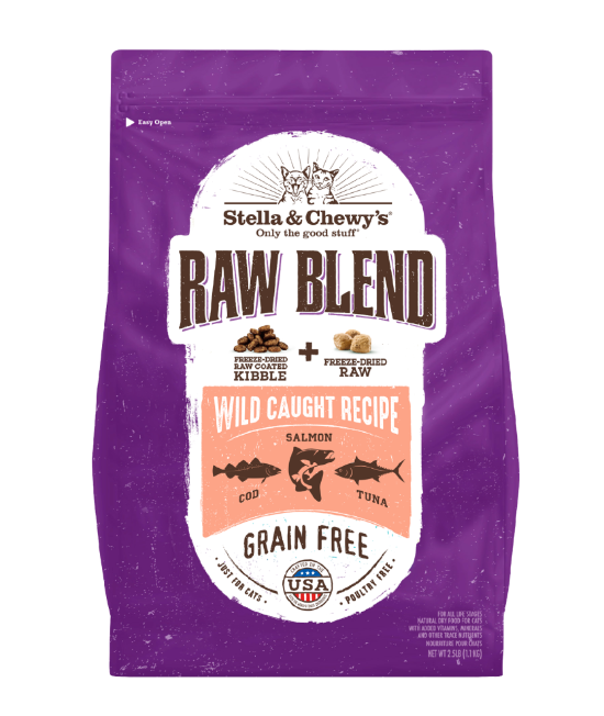 Picture of 5 lb. Raw Blend Kibble Wild Caught Recipe Kibbles for Cats