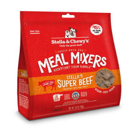 Picture of Stella & Chewy's Stella's Super Beef Meal Mixers Freeze-Dried Raw Dog Food Mixers & Toppers 3.5 oz