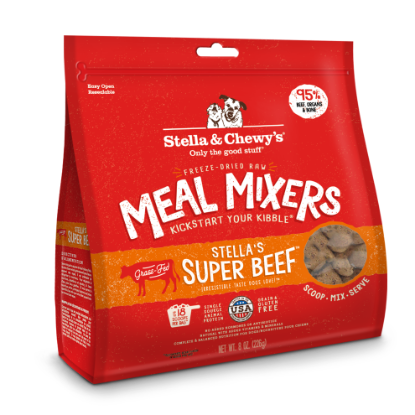 Picture of Stella & Chewy's Stella's Super Beef Meal Mixers Freeze-Dried Raw Dog Food Mixers & Toppers 18 oz
