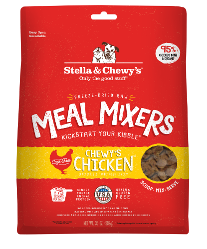 Picture of Stella & Chewy's Chewy's Chicken Meal Mixers Freeze-Dried Raw Dog Food Mixers & Toppers 35 oz