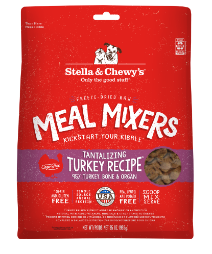 Picture of Stella & Chewy's Tantalizing Turkey Meal Mixers Freeze-Dried Raw Dog Food Mixers & Toppers 35 oz