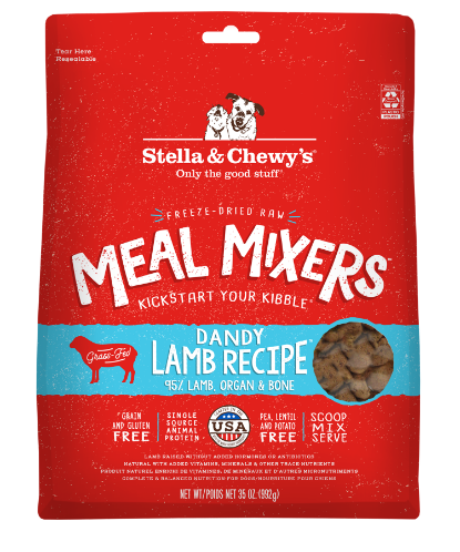 Picture of Stella & Chewy's Dandy Lamb Meal Mixers Freeze-Dried Raw Dog Food Mixers & Toppers 35 oz