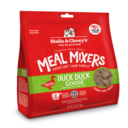Picture of Stella & Chewy's Duck Duck Goose Meal Mixers Freeze-Dried Raw Dog Food Mixers & Toppers 3.5 oz