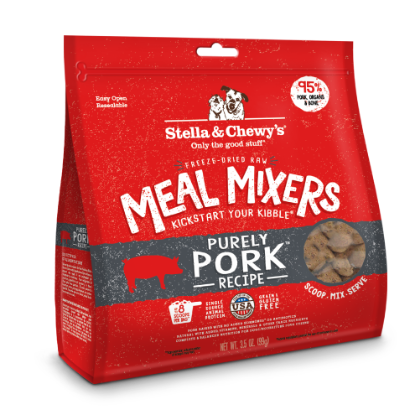Picture of Stella & Chewy's Purely Pork Meal Mixers Freeze-Dried Raw Dog Food Mixers & Toppers 3.5 oz