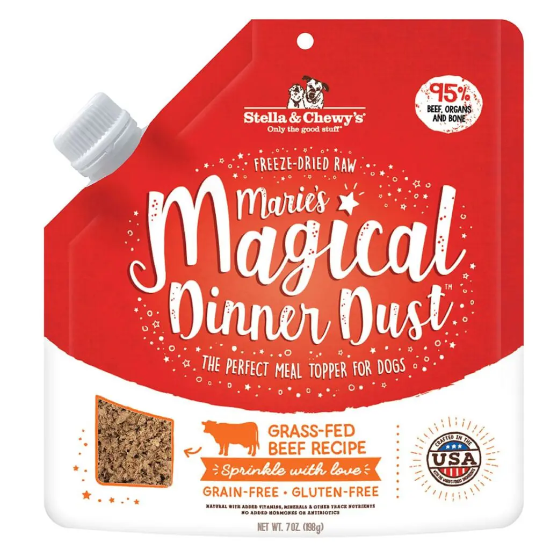 Picture of 7 oz Marie's Magical Dinner Dust Grass-Fed Beef Recipe FOR DOGS 
