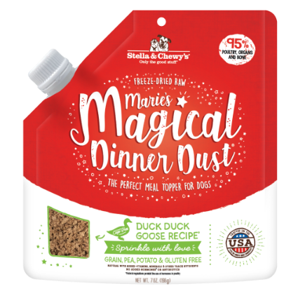 Picture of Stella & Chewy's Marie's Magical Dinner Dust Cage-Free Duck Duck Goose Recipe for Dogs 7 oz