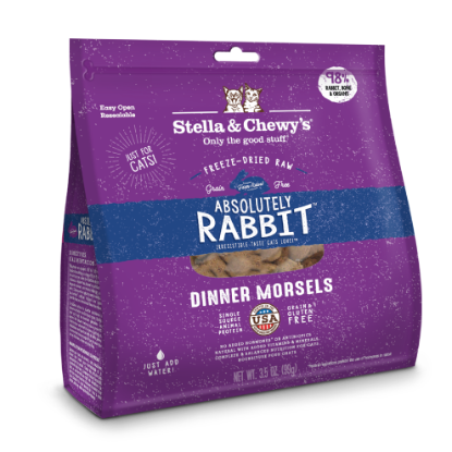 Picture of Stella & Chewy's Absolutely Rabbit Freeze-Dried Raw Cat Food 3.5 oz